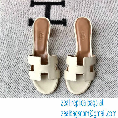 Hermes Heel 5cm Oasis Sandals in Swift Box Calfskin 40