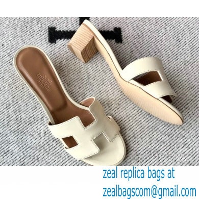 Hermes Heel 5cm Oasis Sandals in Swift Box Calfskin 40 - Click Image to Close