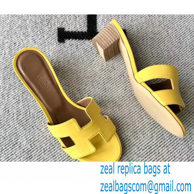 Hermes Heel 5cm Oasis Sandals in Swift Box Calfskin 41 - Click Image to Close