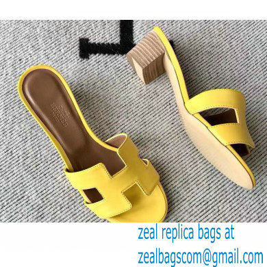 Hermes Heel 5cm Oasis Sandals in Swift Box Calfskin 41