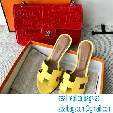 Hermes Heel 5cm Oasis Sandals in Swift Box Calfskin 41