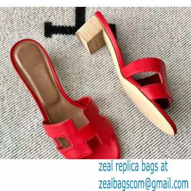 Hermes Heel 5cm Oasis Sandals in Swift Box Calfskin 42