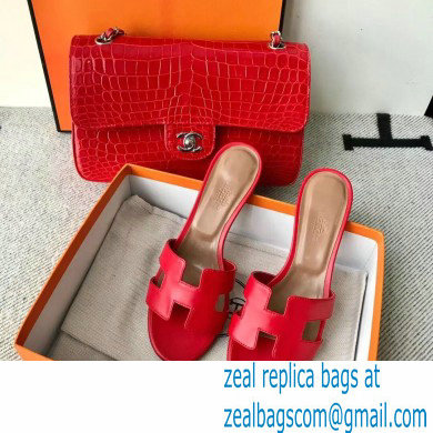 Hermes Heel 5cm Oasis Sandals in Swift Box Calfskin 42