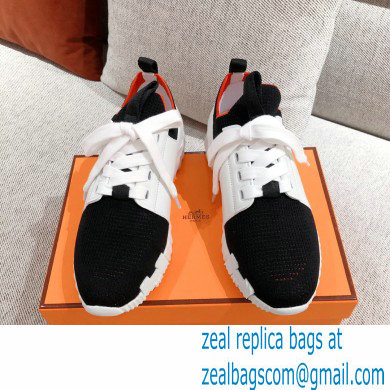 Hermes Knit and calfskin Depart Sneakers 01 2022 - Click Image to Close