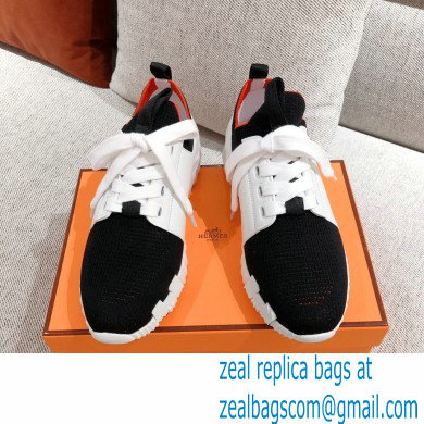 Hermes Knit and calfskin Depart Sneakers 01 2022