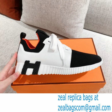 Hermes Knit and calfskin Depart Sneakers 01 2022 - Click Image to Close