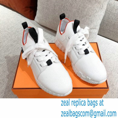 Hermes Knit and calfskin Depart Sneakers 02 2022