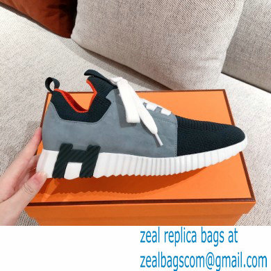 Hermes Knit and calfskin Depart Sneakers 03 2022