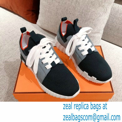 Hermes Knit and calfskin Depart Sneakers 03 2022 - Click Image to Close