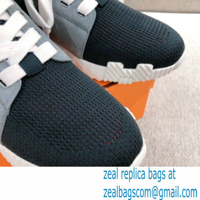 Hermes Knit and calfskin Depart Sneakers 03 2022 - Click Image to Close