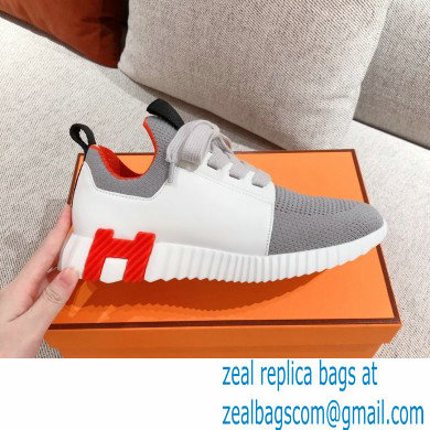 Hermes Knit and calfskin Depart Sneakers 04 2022