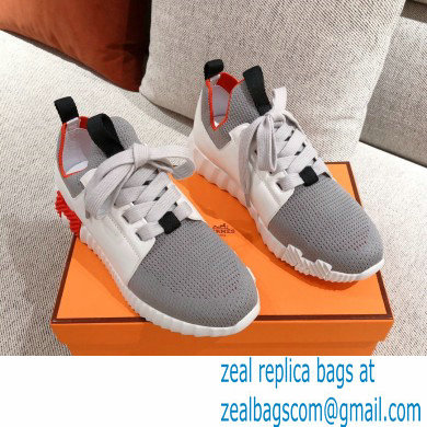 Hermes Knit and calfskin Depart Sneakers 04 2022