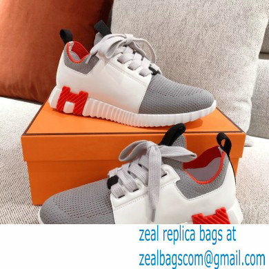 Hermes Knit and calfskin Depart Sneakers 04 2022 - Click Image to Close