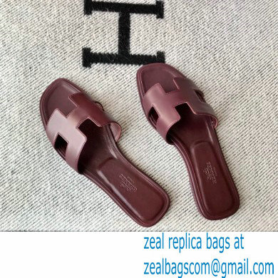 Hermes Oran Flat Sandals in Swift Box Calfskin 10 - Click Image to Close