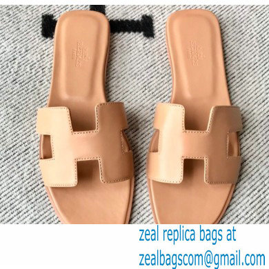 Hermes Oran Flat Sandals in Swift Box Calfskin 13