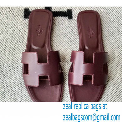 Hermes Oran Flat Sandals in Swift Box Calfskin 26 - Click Image to Close