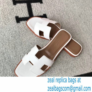 Hermes Oran Flat Sandals in Swift Box Calfskin 29