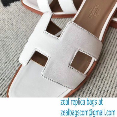 Hermes Oran Flat Sandals in Swift Box Calfskin 29