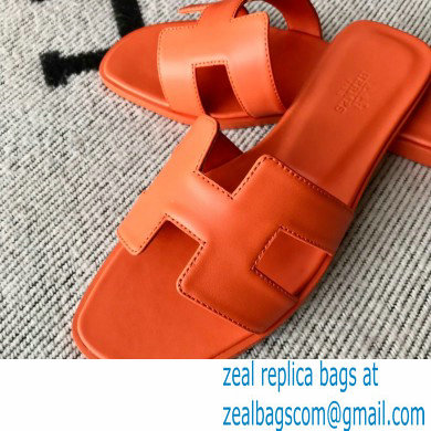 Hermes Oran Flat Sandals in Swift Box Calfskin 32 - Click Image to Close