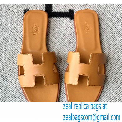 Hermes Oran Flat Sandals in Swift Box Calfskin 40 - Click Image to Close