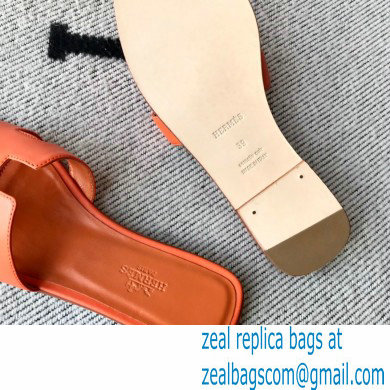 Hermes Oran Flat Sandals in Swift Box Calfskin 42 - Click Image to Close