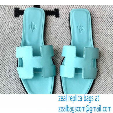 Hermes Oran Flat Sandals in Swift Box Calfskin 47