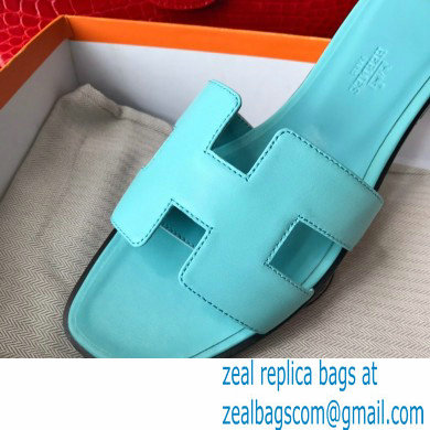 Hermes Oran Flat Sandals in Swift Box Calfskin 47 - Click Image to Close