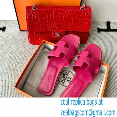 Hermes Oran Flat Sandals in Swift Box Calfskin 49 - Click Image to Close