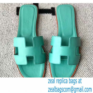 Hermes Oran Flat Sandals in Swift Box Calfskin 53 - Click Image to Close