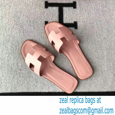 Hermes Oran Flat Sandals in Swift Box Calfskin 70 - Click Image to Close