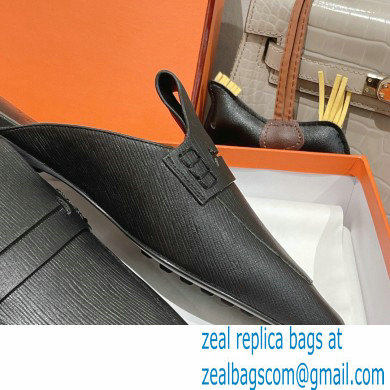 Hermes Perforated H Eloge mules Black 2022