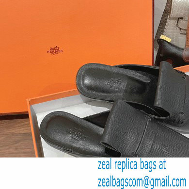 Hermes Perforated H Eloge mules Black 2022