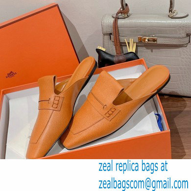 Hermes Perforated H Eloge mules Brown 2022