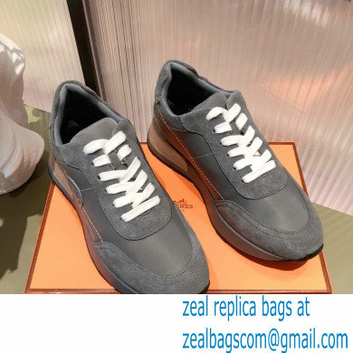 Hermes suede Calfskin Drive Sneakers 01 2022