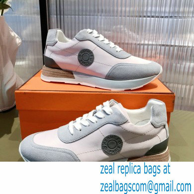 Hermes suede Calfskin Drive Sneakers 03 2022 - Click Image to Close