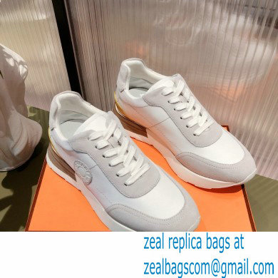 Hermes suede Calfskin Drive Sneakers 04 2022 - Click Image to Close