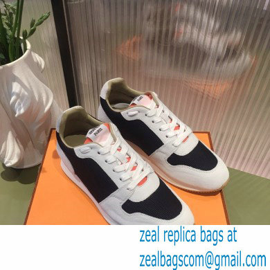 Hermes technical mesh and suede Escape Sneakers 01 2022