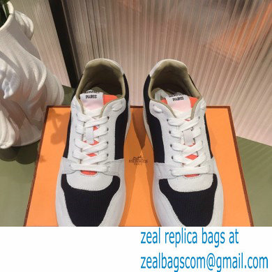 Hermes technical mesh and suede Escape Sneakers 01 2022