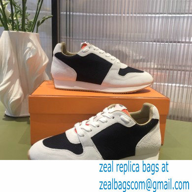 Hermes technical mesh and suede Escape Sneakers 01 2022