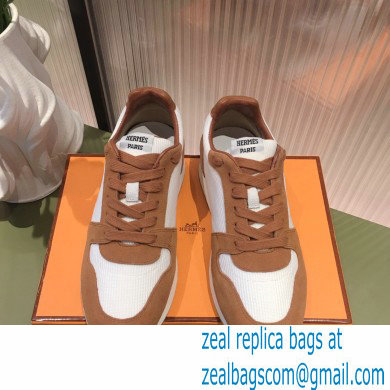 Hermes technical mesh and suede Escape Sneakers 02 2022