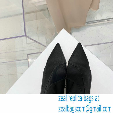 Jimmy Choo Heel 9cm JIMMY CHOO/MUGLER Sheer Spiral Stretch Fabric Sock Ankle Boots 01 2022