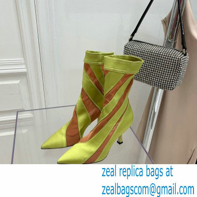 Jimmy Choo Heel 9cm JIMMY CHOO/MUGLER Sheer Spiral Stretch Fabric Sock Ankle Boots 03 2022