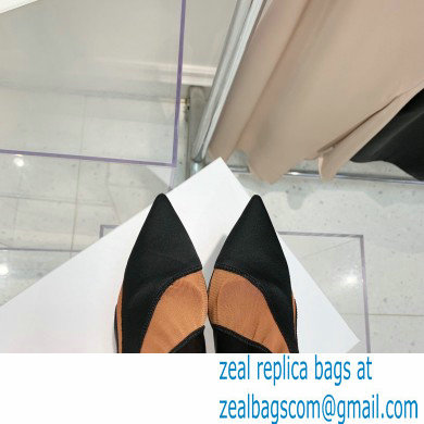 Jimmy Choo Heel 9cm JIMMY CHOO/MUGLER Sheer Spiral Stretch Fabric Sock Ankle Boots 05 2022