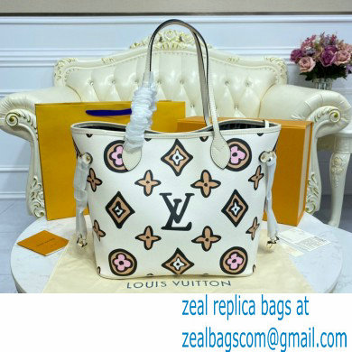 LOUIS VUITTON Neverfull MM BAG M45819 WHITE - Click Image to Close