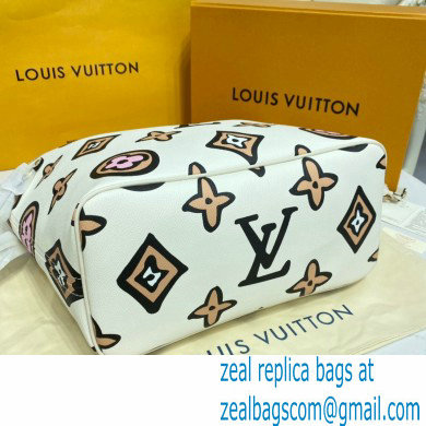 LOUIS VUITTON Neverfull MM BAG M45819 WHITE