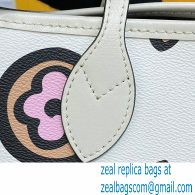 LOUIS VUITTON Neverfull MM BAG M45819 WHITE