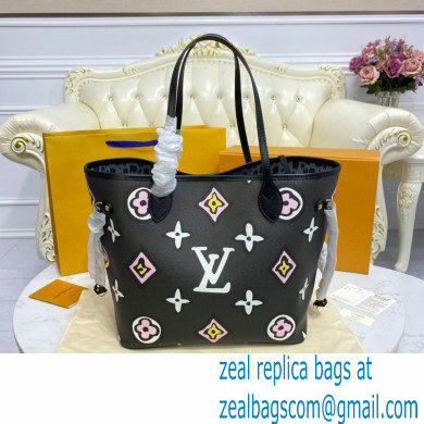 LOUIS VUITTON Neverfull MM BAG M45819 black - Click Image to Close