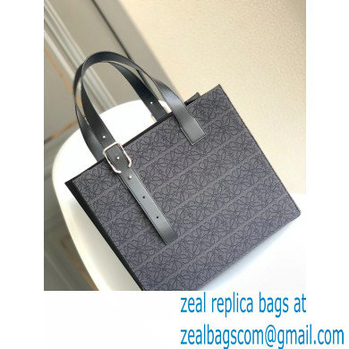 Loewe Buckle Tote Bag in Anagram jacquard and calfskin Black 2022