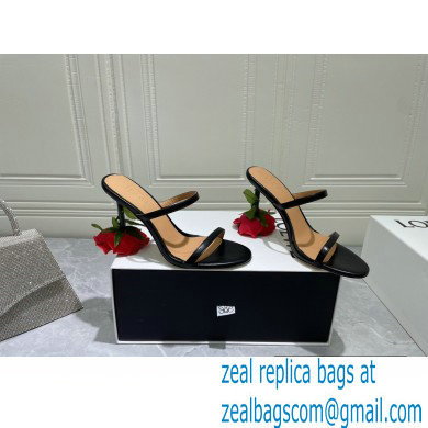 Loewe Heel 6cm Rose Sandals Black 2022