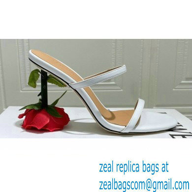 Loewe Heel 6cm Rose Sandals White 2022